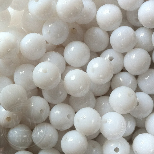 8mm White Coloured Sea Fishing Beads Rig Lure making 