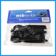WSB Riggly Jellyworm 15cm Black colour