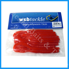 WSB Riggly Jellyworm 15cm Red colour
