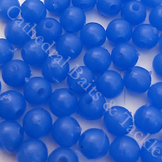 6mm  Blue Plastic Beads Qty 100 per pack