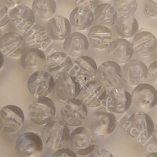 6mm Clear Plastic Beads Qty 100 per pack 