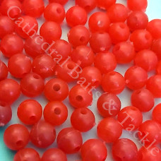 6mm Red Plastic Beads Qty 100 per pack